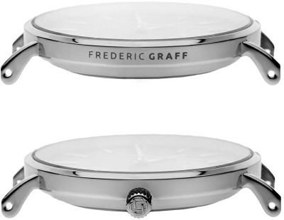 Orë dore Frederic Graff Silver Dent Blanche Cognac Leather FAH-B006S
