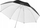 Рефлектирачки студиски чадор Walimex Pro, 109cm, рефлектирачки, црно-бел
