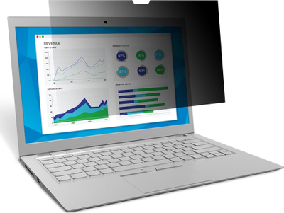 Filtër privatësie për laptop 3M Black, 15.6", 16:9, i zi
