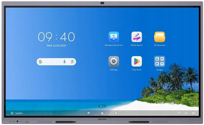 Panel interaktiv Hikvision DS-D5B65RB/FP, 65", 4K UHD, Android 14, i zi