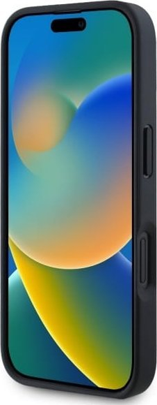 Mbrojtëse telefoni BMW Smooth Rubber Logo, për iPhone 16 Pro Max 6.9", silikon, e zezë