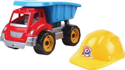 Kamion lodër Technok Auto Dump Truck Little Builder, plastik, për fëmijë 3+, i kuq