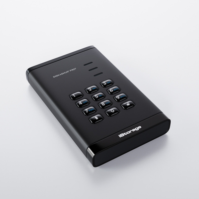 SSD i jashtëm iStorage diskAshur PRO3, 1TB, i vogël për me vete, i zi