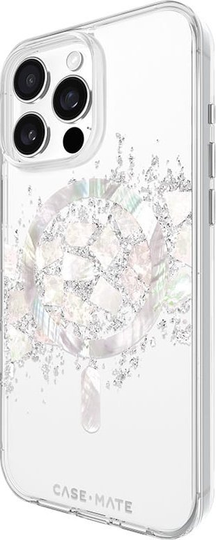 Kapak telefoni Case-Mate Touch of Pearl MagSafe për iPhone 16 Pro Max, transparent