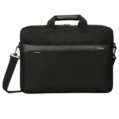 Çantë laptopi Targus GeoLite EcoSmart Slim Brief, 17.3", me rrip shpatulle, e zezë