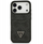 Mbështjellës telefoni Guess Hardcase 4G Double Card Triangle, për iPhone 17 Pro, me MagSafe, i zi