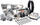 Set kompresorësh ajri VIAIR 444C, 12V, 200 PSI, krom