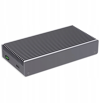 Kuti eksternale LMP për SSD M.2 NVMe, Thunderbolt USB4, 40Gb/s, gri metalike