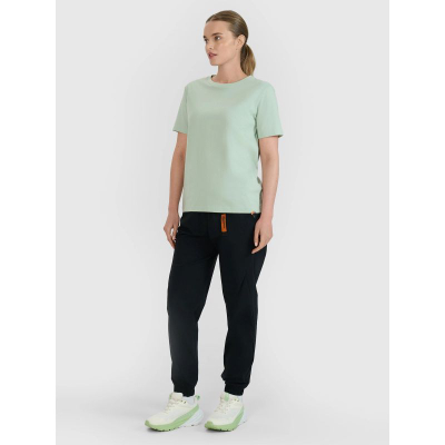 Bluzë 4F 4FWSS25TTSHF223847, oversize, pambuk, jeshile