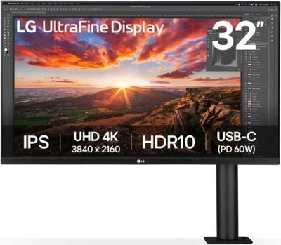 Монитор LG UN880K, 32\", 4K Ultra HD IPS, пивот