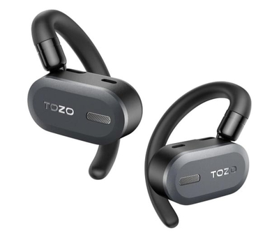 Kufje pa tela TOZO OpenBuds, open ear, Bluetooth 5.3, të zeza