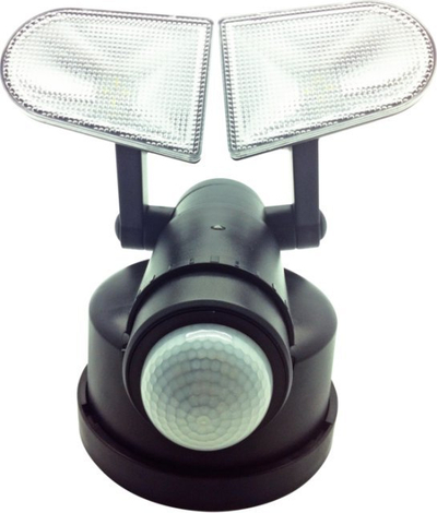 Aplike murale Schwaiger LED220 011, LED, sensor lëvizjeje, me bateri, e zezë