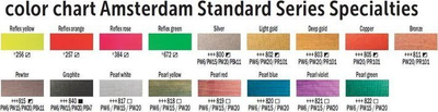 Bojë akrilike Amsterdam Standard Series, 120 ml, Pearl Red, e kuqe me perlë