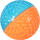 Lodër për qen Zolux TAO Ball, top 8cm, portokalli blu