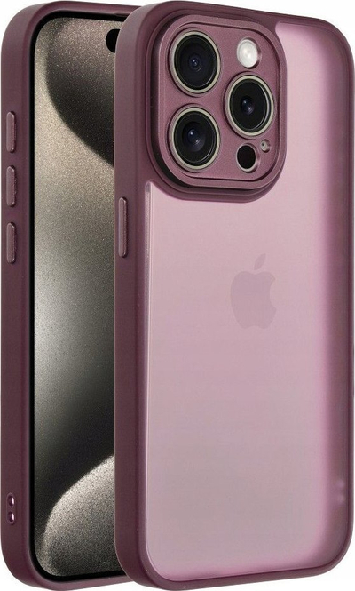Mbrojtëse Variete për iPhone 16 Pro, me kornizë mbrojtëse, vjollcë