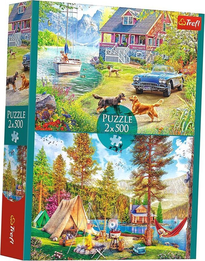 Puzzle Trefl Summertime Relax, 2x500 copa, 48x34cm, shumëngjyrësh