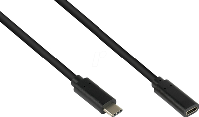 Kabllo USB Good Connections 2831-CV010S, USB-C në USB-C, 1m, 10 Gbit/s, i zi
