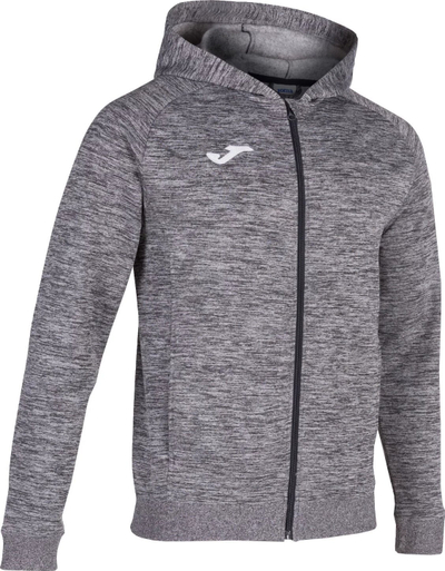 Xhaketë me kapuç Joma Menphis për burra, 100% poliester fleece, gri