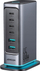 Karikues muri Joyroom JR-TCM02, GaN 65W, 4x USB-C 2x USB-A, gri e errët