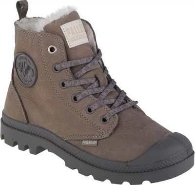 Atlete të larta Palladium Pampa Hi Zip W WL 95982-055-M, lëkurë natyrale, shollë gome, gri