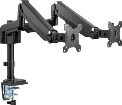 Mbajtës tavoline për monitorë InLine 23160B, për 2 ekrane 17-32", alumin, i zi
