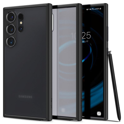 Mbështjellëse për Samsung Galaxy S24 Ultra Spigen Ultra Hybrid, e zezë
