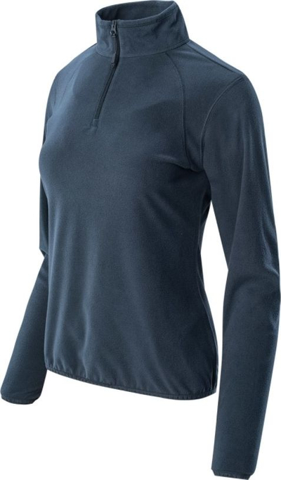 Bluzë fleece për gra Iguana Vilos W, 100% poliester, jakë e ngritur, blu e errët