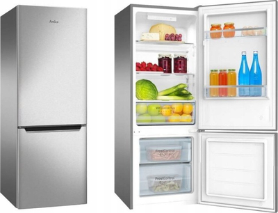 Frigorifer kombinë Amica FK244.4X(E), 205L, inox