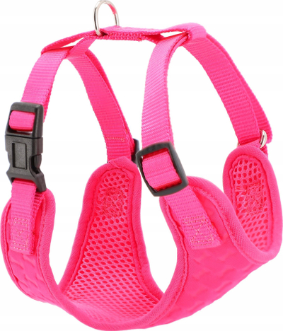 Shtrëngues qeni Dingo No Pressure Harness M, pa presion te qafa, rozë