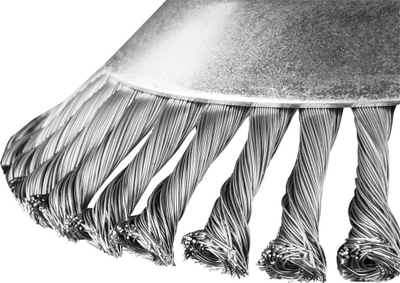 Furçë teli për kosë me benzinë Graphite 55H101, 200mm, vrimë 25.4mm, metalike