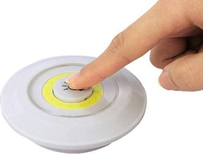Set llamba LED COB wireless, 3 copë, me telekomandë, të bardha