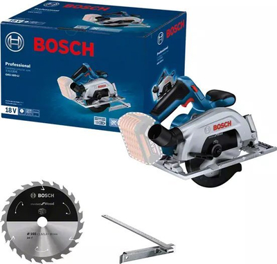 Sharë rrethore Bosch GKS 185-LI, 18V, disk 165mm, blu