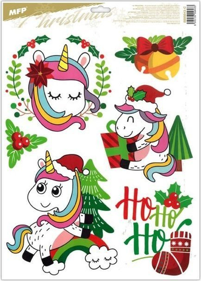 Stickera për dritare MFP Christmas Static Film, 30 x 40 cm, shumëngjyrësh