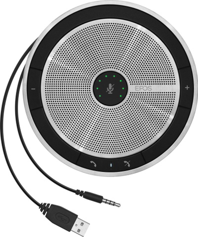Speakerphone EPOS SP20 ML, portativ, lidhje USB dhe audio, i zi