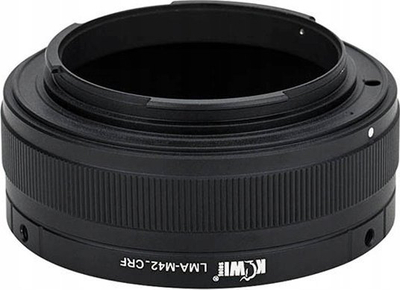 Unazë adapteri JJC KIWI LMA M42 CRF, M42 në Canon RF, fokus me dorë, e zezë