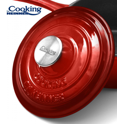 Kaserolë gize Cooking by Heinner Red Line, 19 x 9 cm, 1.8L, e kuqe