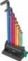 Set çelësa imbus Wera 950/9 Hex Plus, 9 copë, metrike, shumëngjyrësh