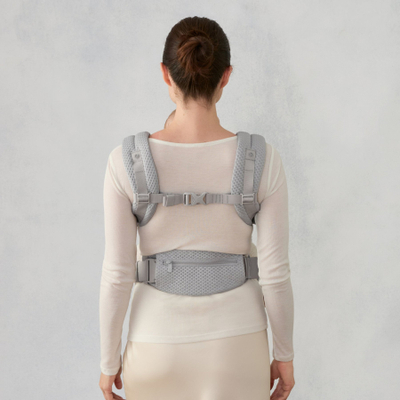 Mbajtëse bebe Ergobaby Omni Deluxe Mesh, SoftFlex Mesh, nga 0-48 muajsh, gri Pearl