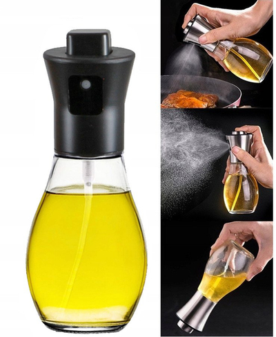 Dispenser vaji Brunbeste BB 3189, atomizer qelqi 200ml, trup inox, transparent