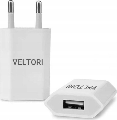 Karikues për smartwatch Veltori Power On VTL1, USB 5V 1A, universal, portokalli