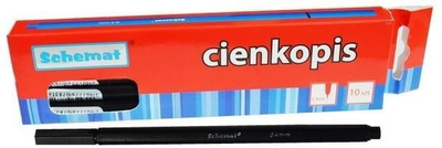Stilolaps fineliner Schemat, 0.4 mm, set 10 copë, i zi