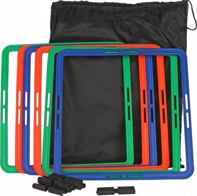 Shkallë koordinimi Maxwel Ladder Squares, 4m, plastikë, me ngjyra