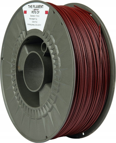 Filament 3D Spectrum “The Filament” TF-24110, PETG CF, 1.75mm, 1kg, i kuq