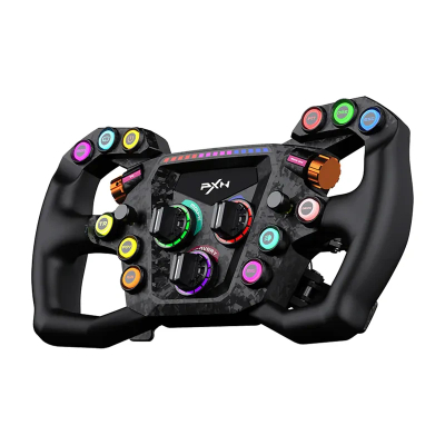 Timon lojërash PXN GT ONE, sim racing, RGB, i zi