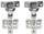 Mentesha REJS FURNI CONC 110D F35, soft close, set 2 copë, e argjendtë