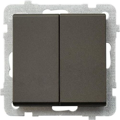 Ndërprerës për llustre Ospel Sonata ŁP-2R/m/40, 16AX, IP20, ngjyrë chocolate metallic