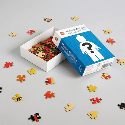 Puzzle LEGO Mystery Minifigure Mini, 126 copa, edicioni blu