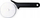 Prerëse picash Ooni Pizza Cutter Wheel, teh rrotullues, çelik inox, i zi