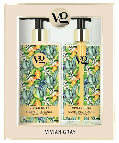 Комплет за раце Vivian Gray Sparkling Orange, течен сапун за раце 350 мл + лосион за тело 350 мл