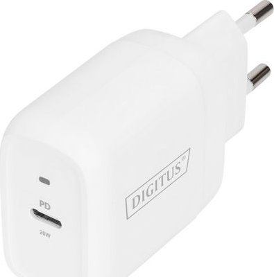 Karikues muri Digitus DA-10196, 1x USB C, 20W, i bardhë